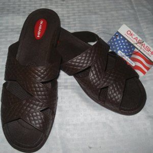 Okabashi waterproof brown size 8 sandals